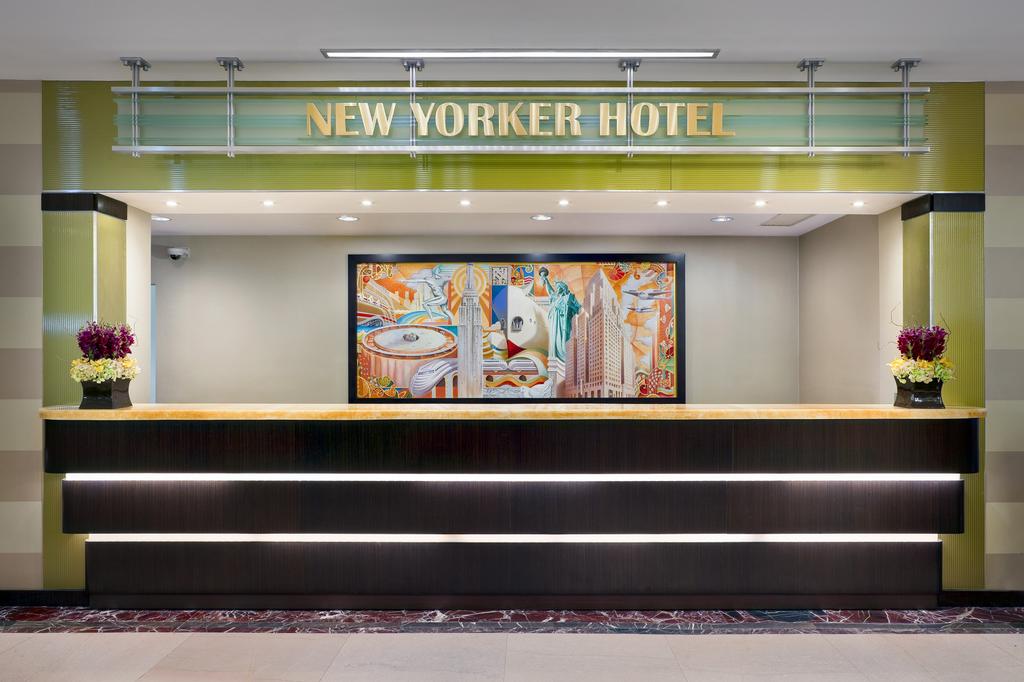 front desk from Art Deco Hotel New York The New Yorker Hotel in New